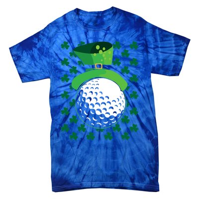 Golf Ball Leprechaun Hat St Patricks Day Sports Lover Cool Gift Tie-Dye T-Shirt