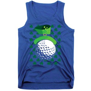 Golf Ball Leprechaun Hat St Patricks Day Sports Lover Cool Gift Tank Top