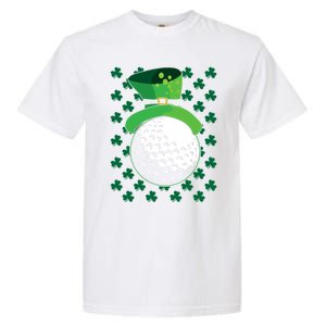 Golf Ball Leprechaun Hat St Patricks Day Sports Lover Cool Gift Garment-Dyed Heavyweight T-Shirt