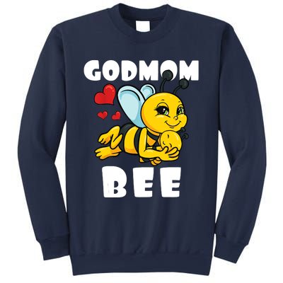 Godmom Bee Lover Matching Family Outfit Baby Announcement Sweatshirt