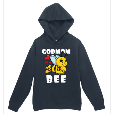 Godmom Bee Lover Matching Family Outfit Baby Announcement Urban Pullover Hoodie