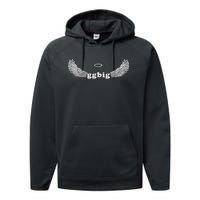 Gbig Big Little Sorority Family Matching Cute Angel Halo Performance Fleece Hoodie