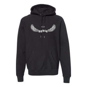 Gbig Big Little Sorority Family Matching Cute Angel Halo Premium Hoodie