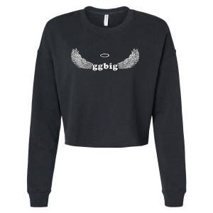 Gbig Big Little Sorority Family Matching Cute Angel Halo Cropped Pullover Crew