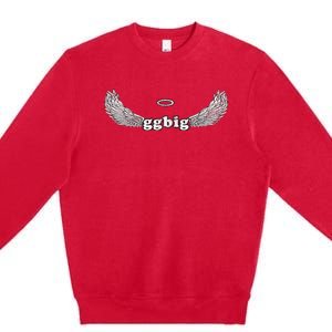 Gbig Big Little Sorority Family Matching Cute Angel Halo Premium Crewneck Sweatshirt