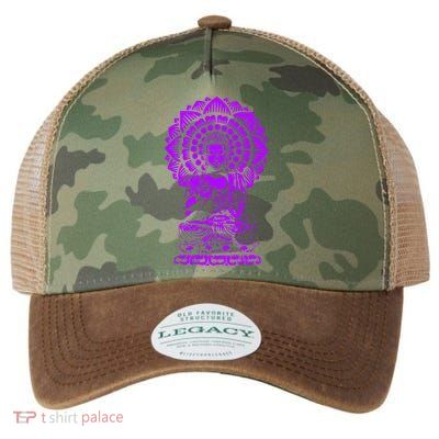 Golden Buddha Lotus Mandala Legacy Tie Dye Trucker Hat