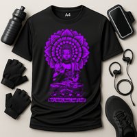 Golden Buddha Lotus Mandala Cooling Performance Crew T-Shirt