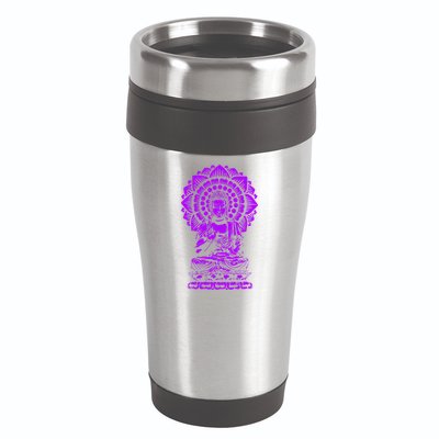 Golden Buddha Lotus Mandala 16oz Travel Tumbler