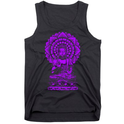 Golden Buddha Lotus Mandala Tank Top