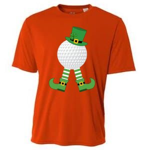 Golf Ball Leprechaun Golfer Gift Green St Patricks Day Party Gift Cooling Performance Crew T-Shirt