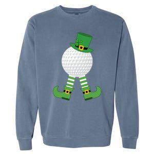 Golf Ball Leprechaun Golfer Gift Green St Patricks Day Party Gift Garment-Dyed Sweatshirt