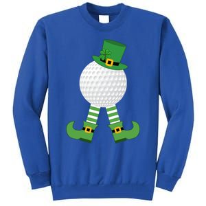 Golf Ball Leprechaun Golfer Gift Green St Patricks Day Party Gift Tall Sweatshirt