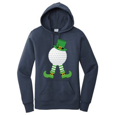 Golf Ball Leprechaun Golfer Gift Green St Patricks Day Party Gift Women's Pullover Hoodie