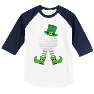 Golf Ball Leprechaun Golfer Gift Green St Patricks Day Party Gift Baseball Sleeve Shirt