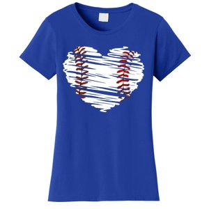 Graphic Baseball Love Heart Baseball Game Meaningful Gift Women's T-Shirt