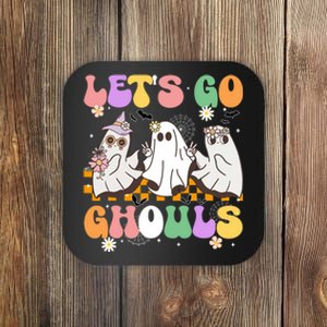 Groovy Boo Lets Go Ghouls Halloween Ghost Coaster