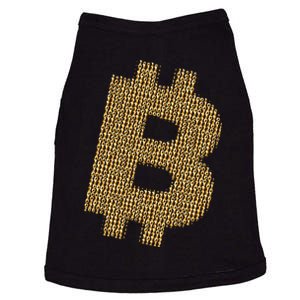 Golden Bitcoin Logo Limited Edition Doggie Tank