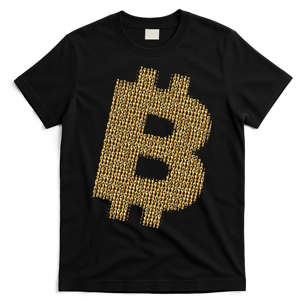 Golden Bitcoin Logo Limited Edition T-Shirt