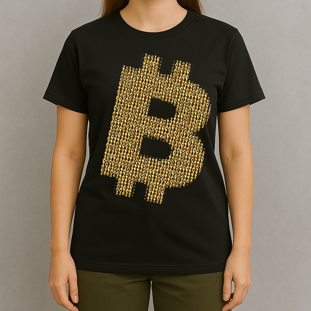 Golden Bitcoin Logo Limited Edition T-Shirt