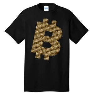 Golden Bitcoin Logo Limited Edition Tall T-Shirt