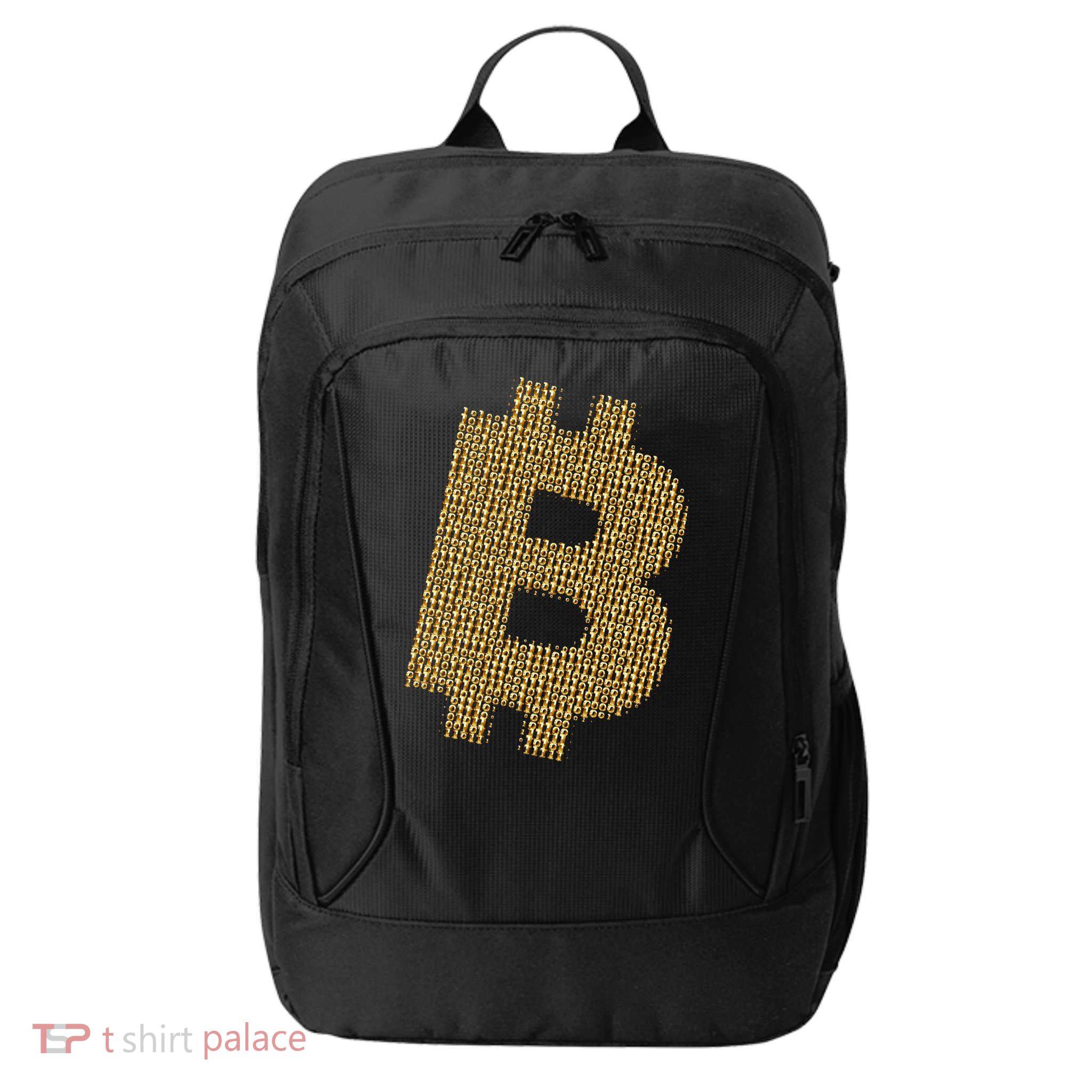 Golden Bitcoin Logo Limited Edition City Backpack