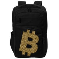 Golden Bitcoin Logo Limited Edition Impact Tech Backpack