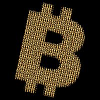 Golden Bitcoin Logo Limited Edition Impact Tech Backpack