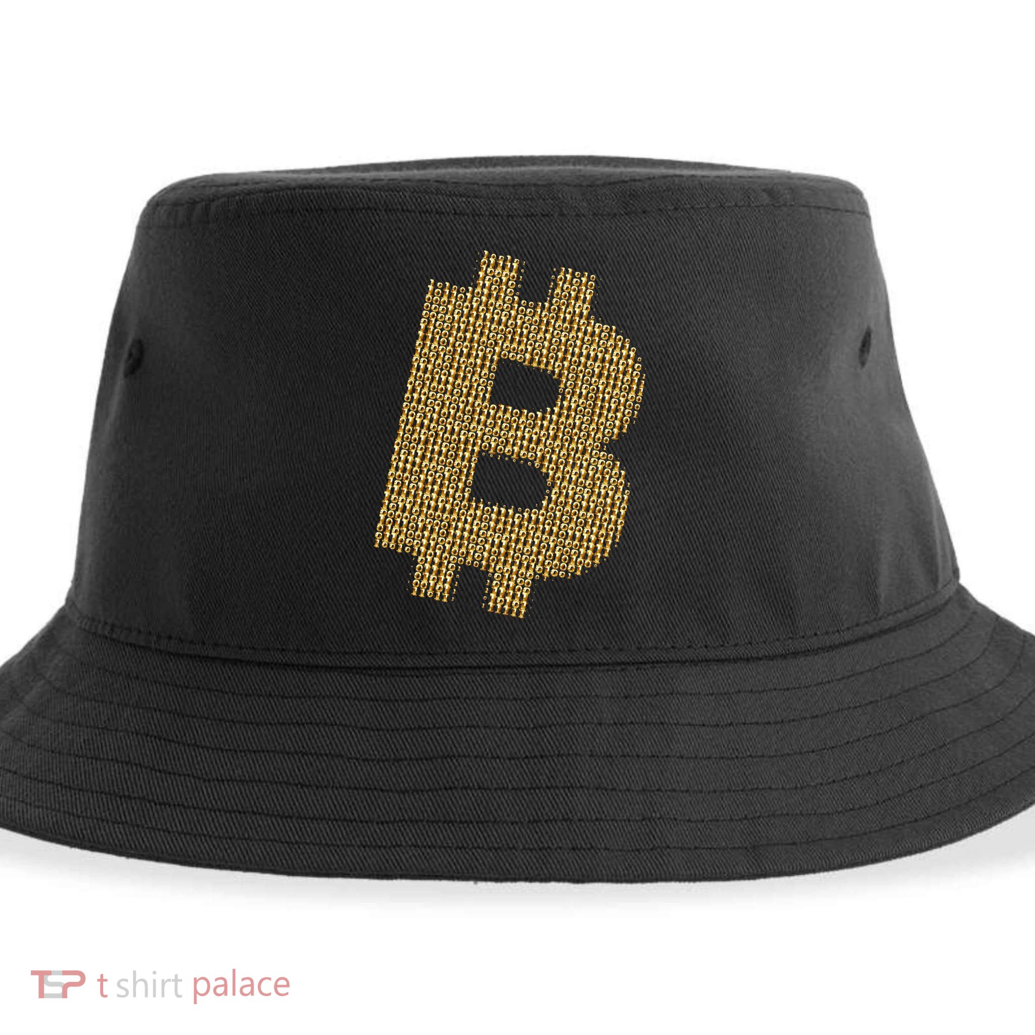 Golden Bitcoin Logo Limited Edition Sustainable Bucket Hat