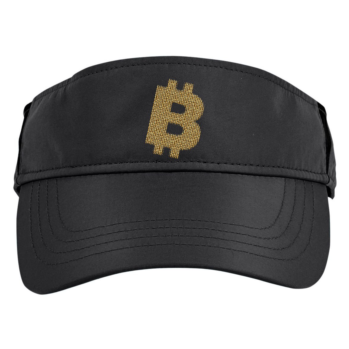 Golden Bitcoin Logo Limited Edition Adult Drive Performance Visor