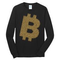 Golden Bitcoin Logo Limited Edition Tall Long Sleeve T-Shirt