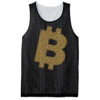 Golden Bitcoin Logo Limited Edition Mesh Reversible Basketball Jersey Tank