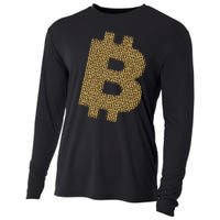 Golden Bitcoin Logo Limited Edition Cooling Performance Long Sleeve Crew