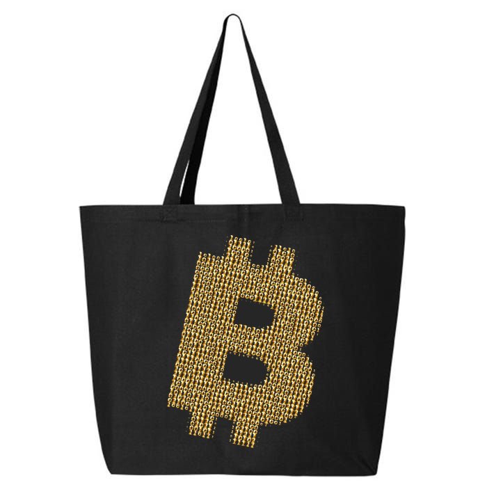 Golden Bitcoin Logo Limited Edition 25L Jumbo Tote