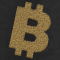 Golden Bitcoin Logo Limited Edition 25L Jumbo Tote