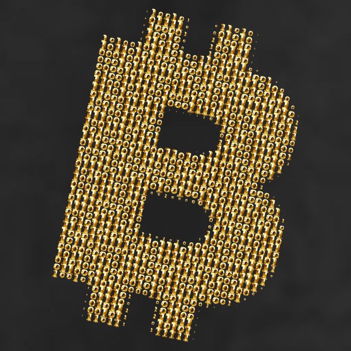 Golden Bitcoin Logo Limited Edition 25L Jumbo Tote