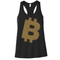 Golden Bitcoin Logo Limited Edition Women's Racerback Tank