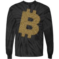 Golden Bitcoin Logo Limited Edition Tie-Dye Long Sleeve Shirt