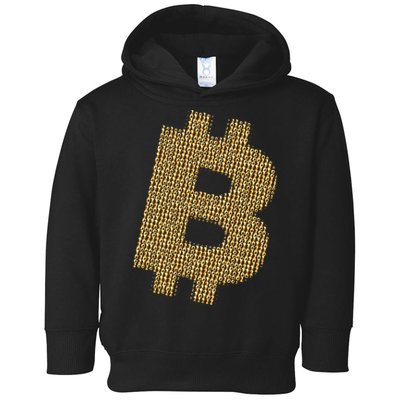 Golden Bitcoin Logo Limited Edition Toddler Hoodie