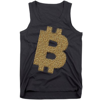 Golden Bitcoin Logo Limited Edition Tank Top