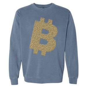 Golden Bitcoin Logo Limited Edition Garment-Dyed Sweatshirt