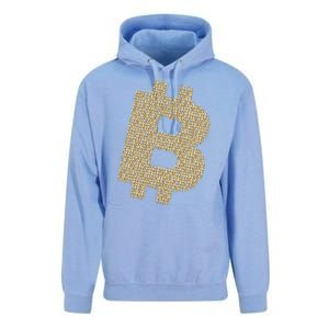 Golden Bitcoin Logo Limited Edition Unisex Surf Hoodie