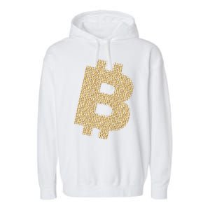 Golden Bitcoin Logo Limited Edition Garment-Dyed Fleece Hoodie