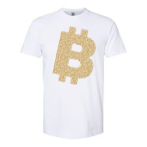 Golden Bitcoin Logo Limited Edition Softstyle CVC T-Shirt