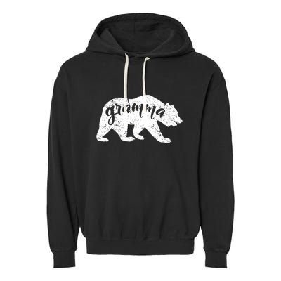 Gramma Bear Lovers Mothers Day Grandparents Vintage Grandma Garment-Dyed Fleece Hoodie