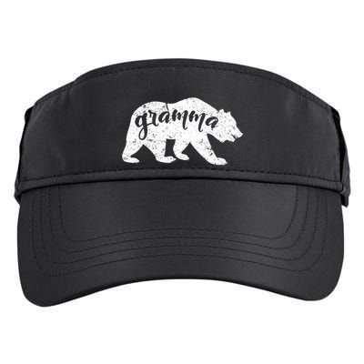 Gramma Bear Lovers Mothers Day Grandparents Vintage Grandma Adult Drive Performance Visor