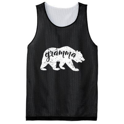 Gramma Bear Lovers Mothers Day Grandparents Vintage Grandma Mesh Reversible Basketball Jersey Tank