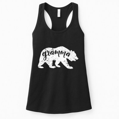 Gramma Bear Lovers Mothers Day Grandparents Vintage Grandma Womens Tank Top