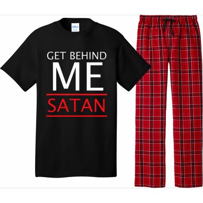 Get Behind Me Satan Short Sleeve Rebuke The Devil Pajama Set