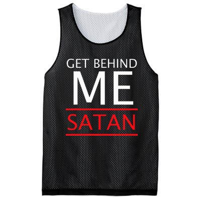 Get Behind Me Satan Short Sleeve Rebuke The Devil Mesh Reversible Basketball Jersey Tank