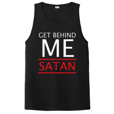 Get Behind Me Satan Short Sleeve Rebuke The Devil PosiCharge Competitor Tank